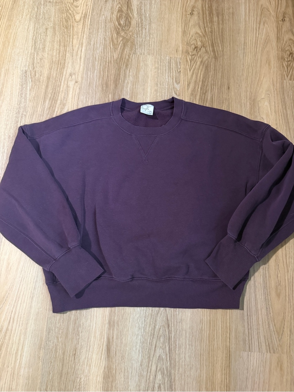 Aerie cloud fleece crew neck- medium- plum